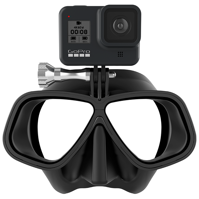 OCTOMASK - Freediver Dive Mask for GoPro, Black