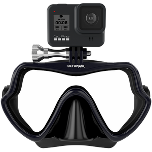 OCTOMASK Frameless Scuba Mask for GoPro Camera Clear, Mount Diving